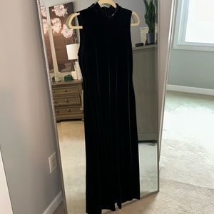 Vintage Black Velvet Dress